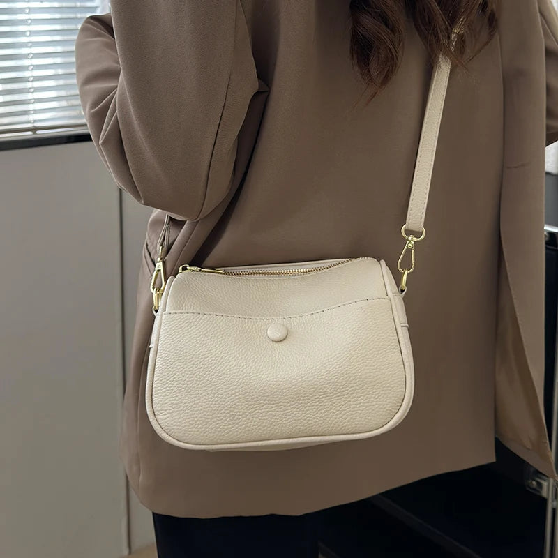 Women’s Soft Genuine Cow Leather Shoulder & Crossbody Bag