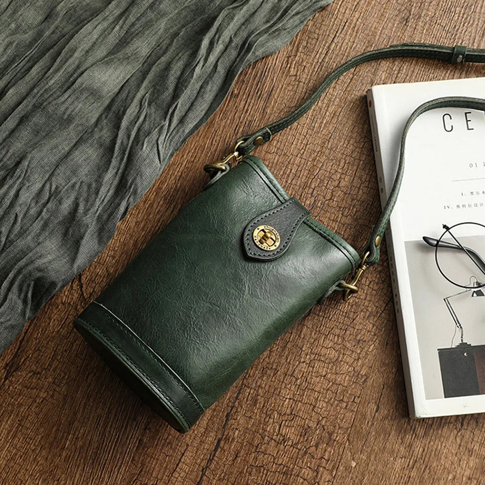 Women’s Genuine Leather Small Crossbody Shoulder Bag
