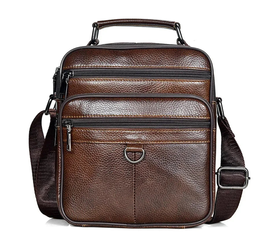 Men’s Genuine Leather Briefcase & Messenger Shoulder Bag