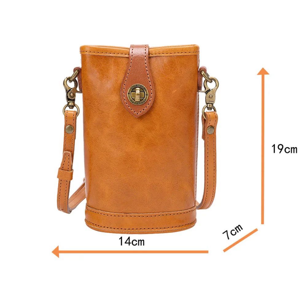 Women’s Genuine Leather Small Crossbody Shoulder Bag