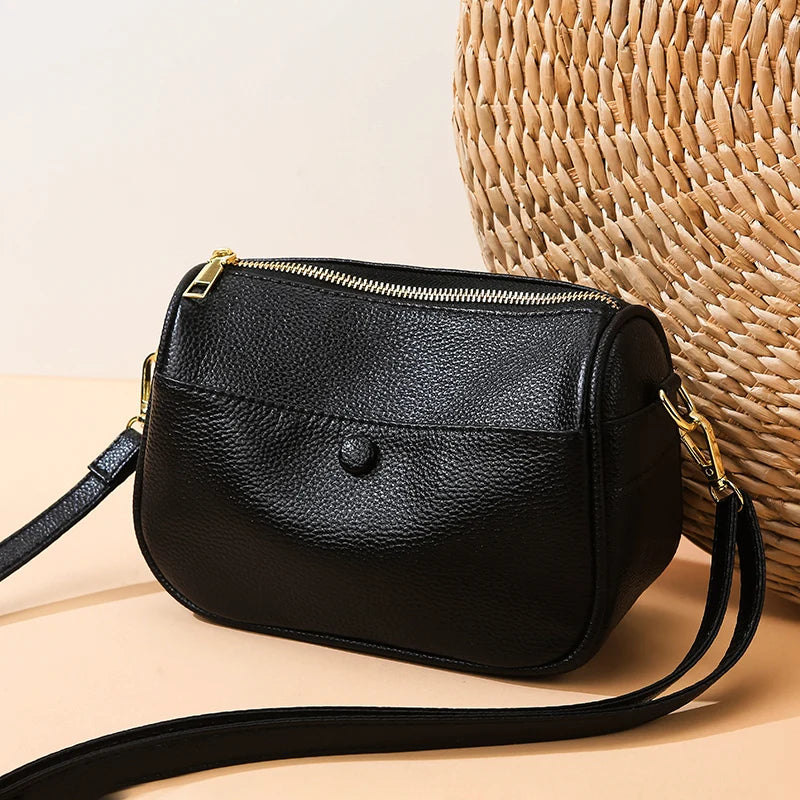 Women’s Soft Genuine Cow Leather Shoulder & Crossbody Bag