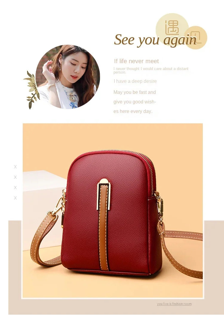 2025 Women’s Genuine Leather Luxury Handbag & Crossbody Bag