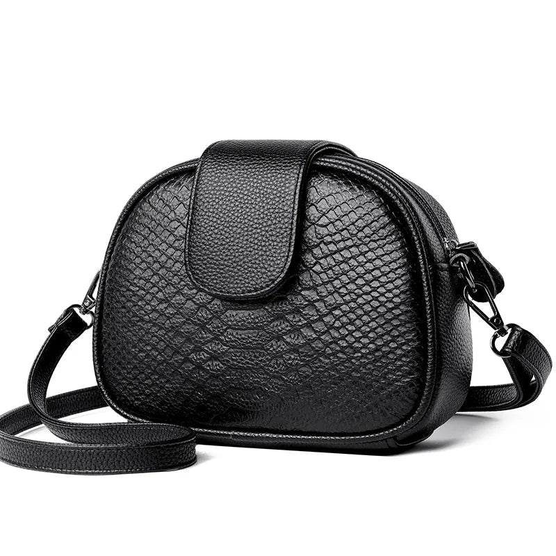 Women’s Genuine Cowhide Leather Handbag & Small Crossbody Tote