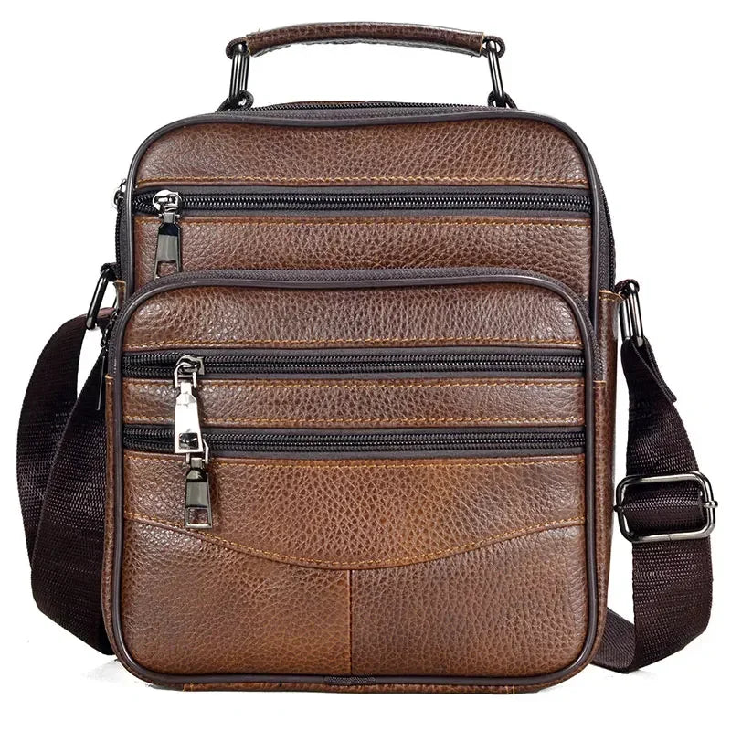 Men’s Genuine Leather Briefcase & Messenger Shoulder Bag