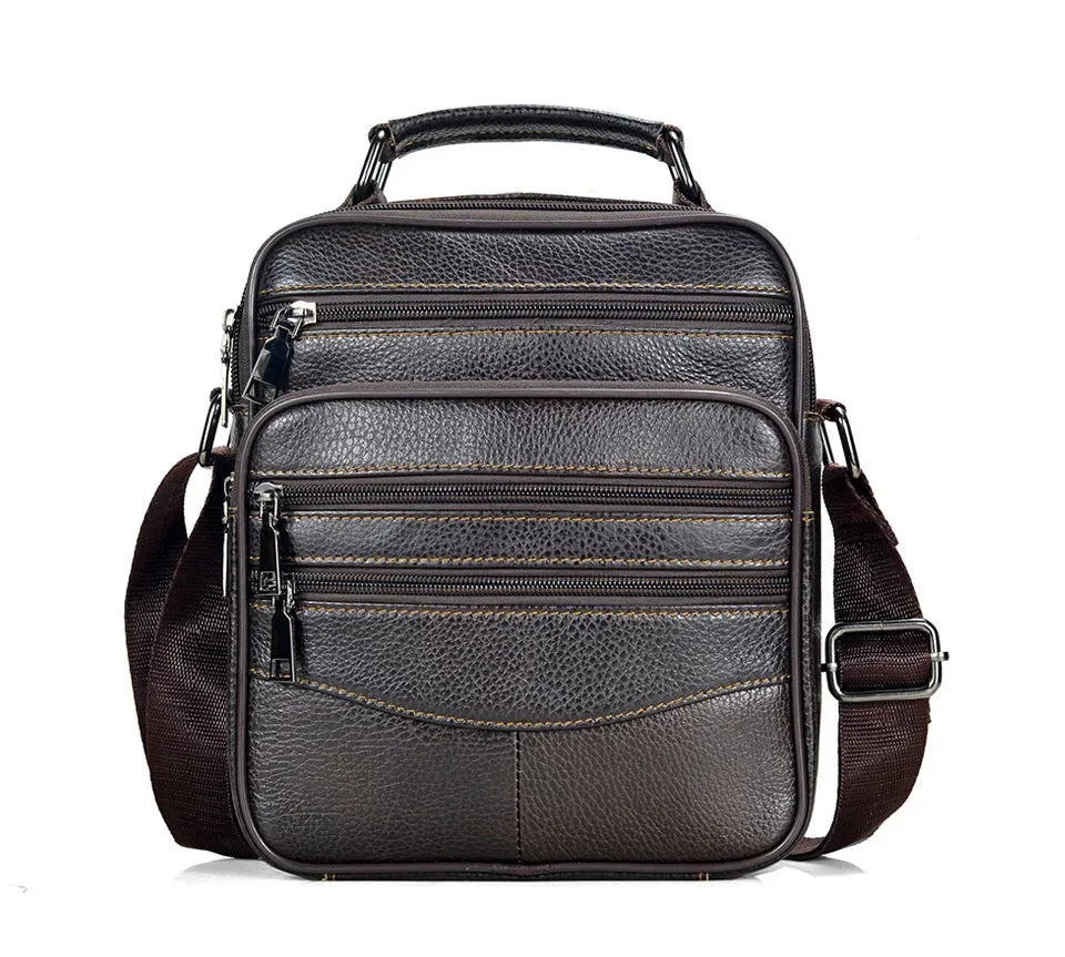 Men’s Genuine Leather Briefcase & Messenger Shoulder Bag