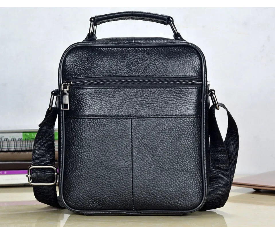 Men’s Genuine Leather Briefcase & Messenger Shoulder Bag