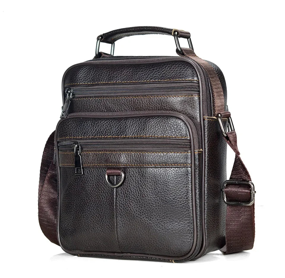 Men’s Genuine Leather Briefcase & Messenger Shoulder Bag