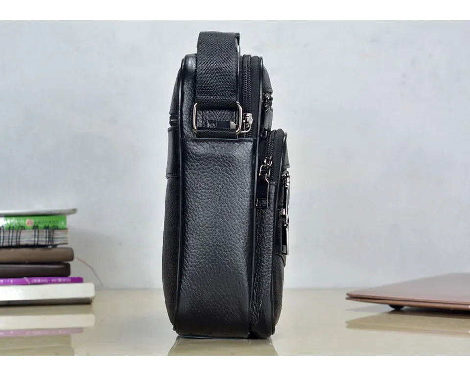 Men’s Genuine Leather Briefcase & Messenger Shoulder Bag
