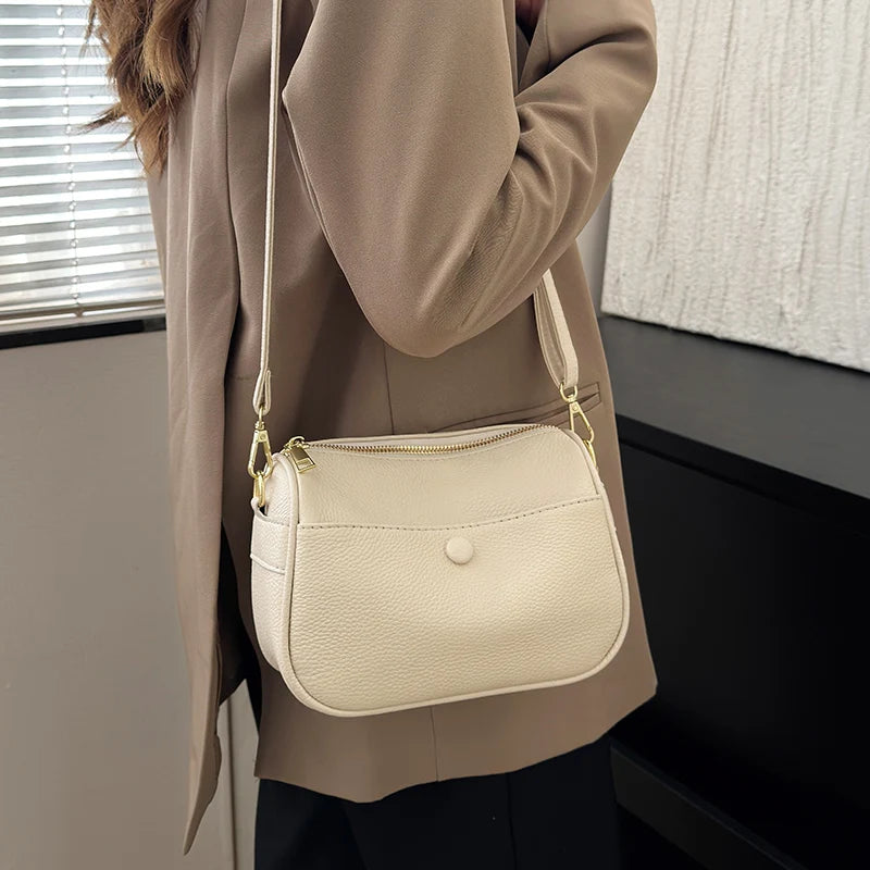 Women’s Soft Genuine Cow Leather Shoulder & Crossbody Bag