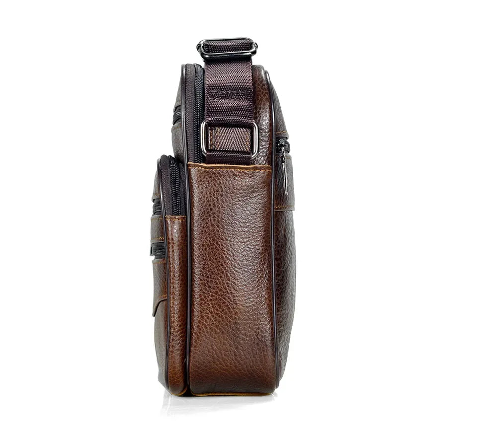 Men’s Genuine Leather Briefcase & Messenger Shoulder Bag