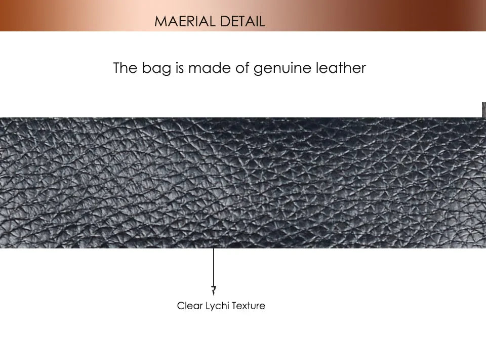 Men’s Genuine Leather Briefcase & Messenger Shoulder Bag