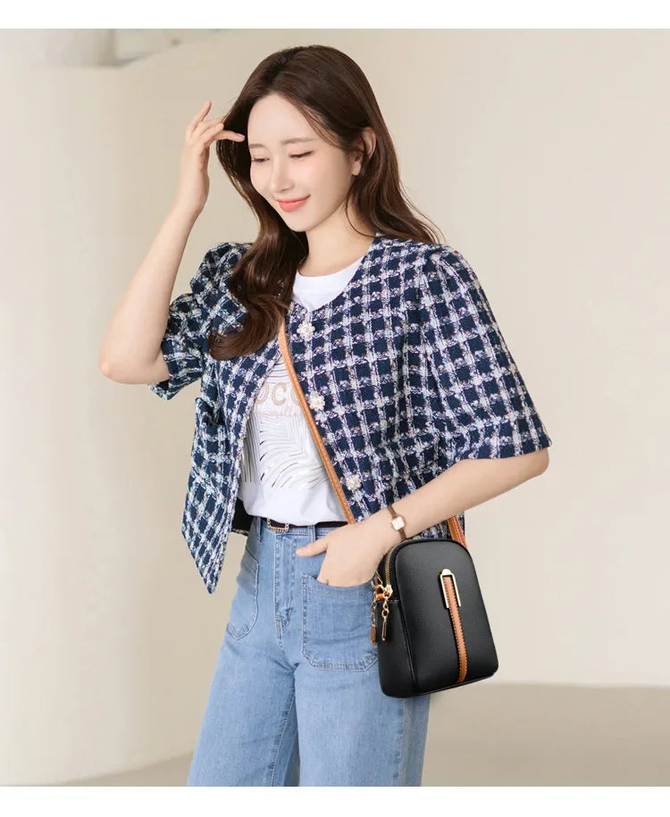 2025 Women’s Genuine Leather Luxury Handbag & Crossbody Bag
