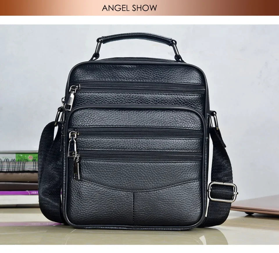 Men’s Genuine Leather Briefcase & Messenger Shoulder Bag