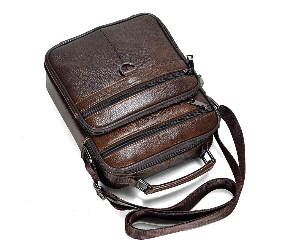 Men’s Genuine Leather Briefcase & Messenger Shoulder Bag