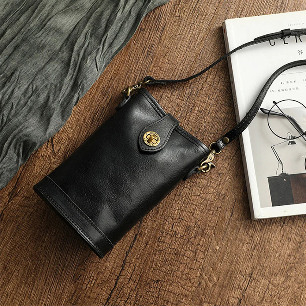Women’s Genuine Leather Small Crossbody Shoulder Bag