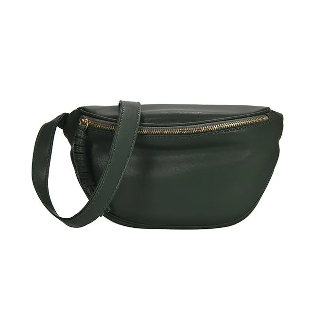 Women’s Leather Chest Pack & Fashion Waist Crossbody Bag