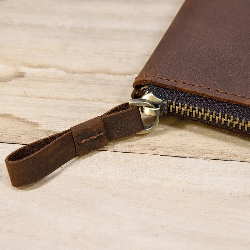 Genuine Leather Mini Coin Wallet with Card Holder