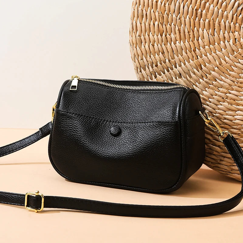 Women’s Soft Genuine Cow Leather Shoulder & Crossbody Bag