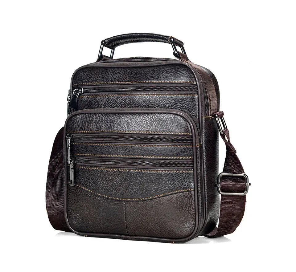 Men’s Genuine Leather Briefcase & Messenger Shoulder Bag