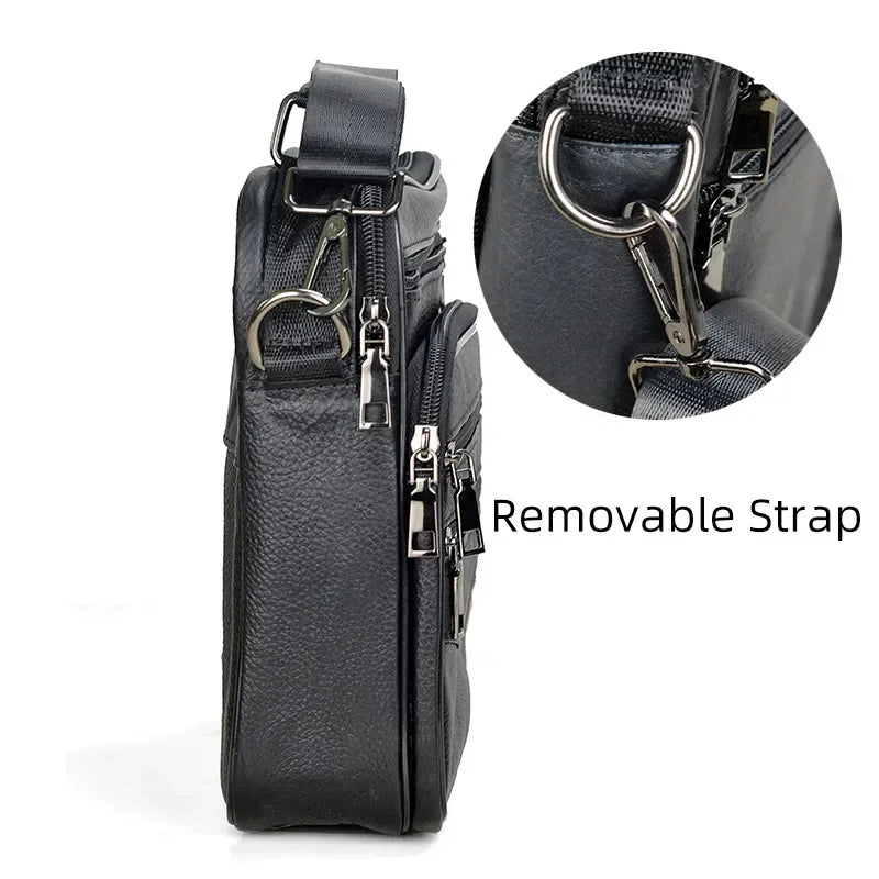 Men’s Genuine Leather Briefcase & Messenger Shoulder Bag