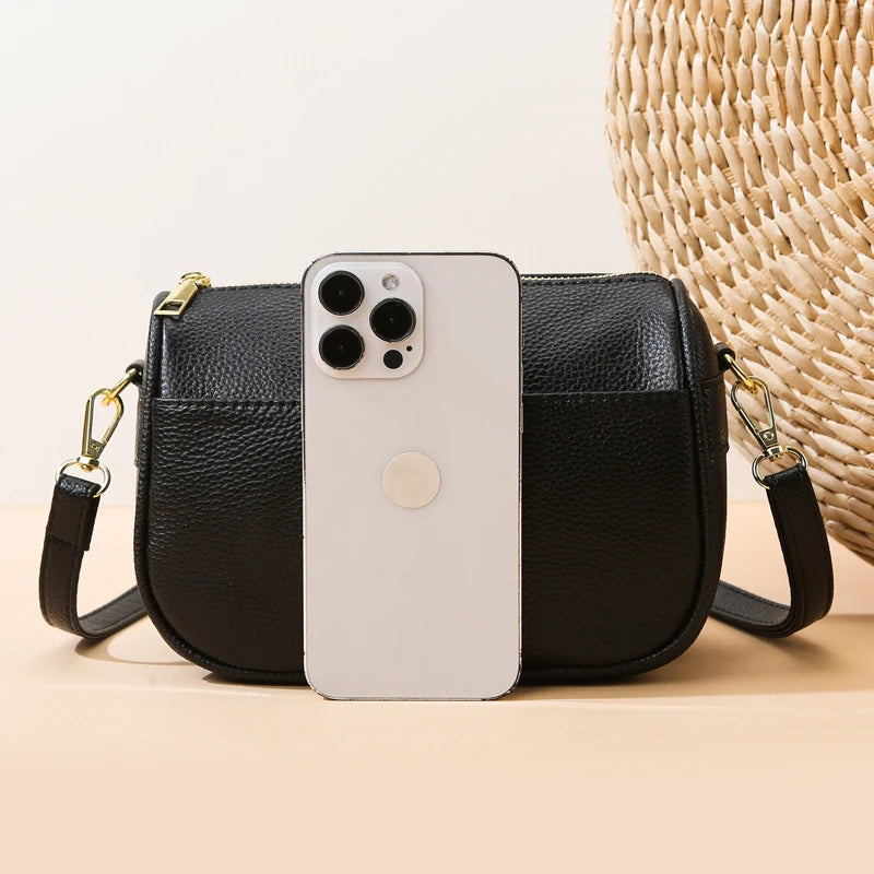 Women’s Soft Genuine Cow Leather Shoulder & Crossbody Bag