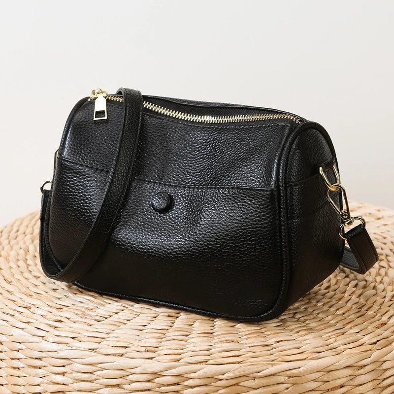 Women’s Soft Genuine Cow Leather Shoulder & Crossbody Bag