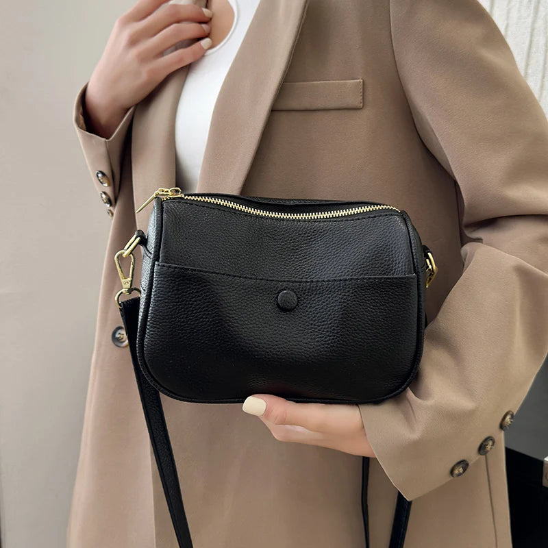 Women’s Soft Genuine Cow Leather Shoulder & Crossbody Bag