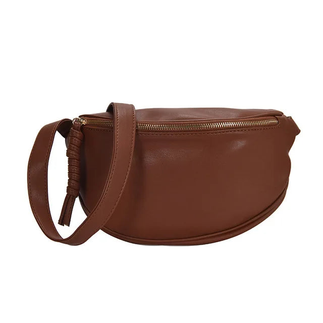 Women’s Leather Chest Pack & Fashion Waist Crossbody Bag