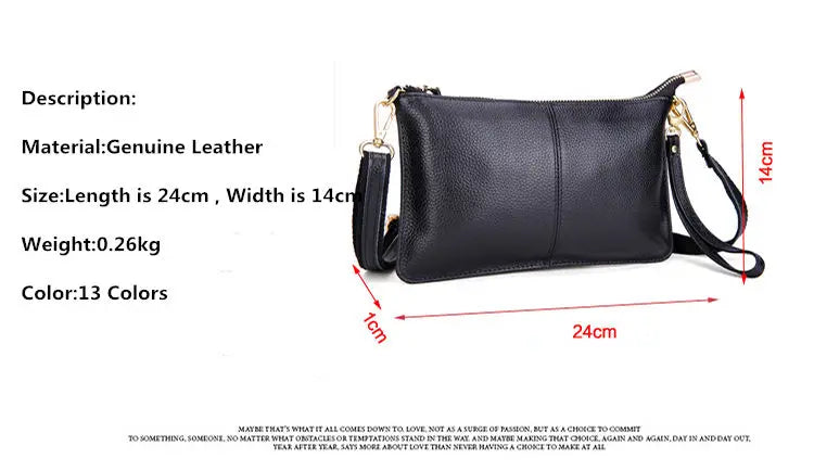 Women’s Genuine Leather Clutch & Small Crossbody Bag
