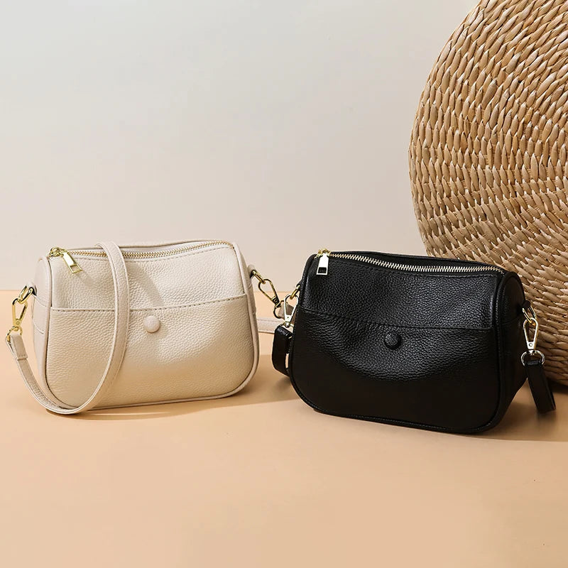 Women’s Soft Genuine Cow Leather Shoulder & Crossbody Bag