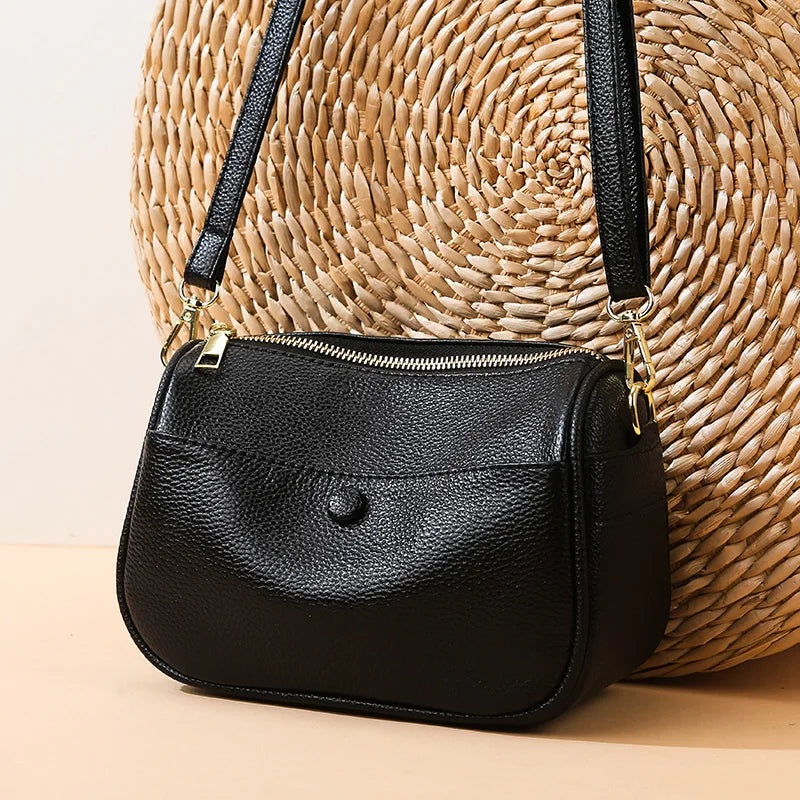 Women’s Soft Genuine Cow Leather Shoulder & Crossbody Bag