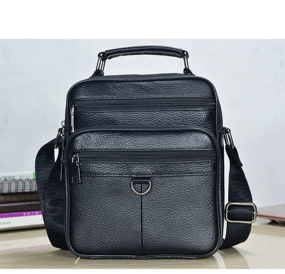 Men’s Genuine Leather Briefcase & Messenger Shoulder Bag