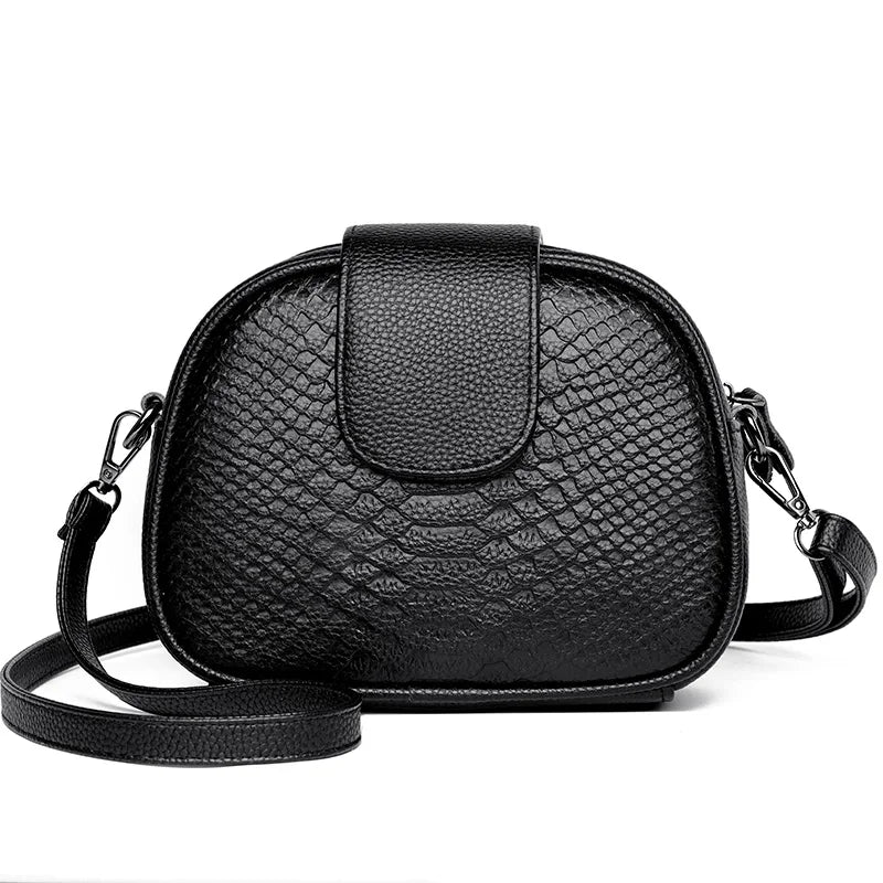 Women’s Genuine Cowhide Leather Handbag & Small Crossbody Tote