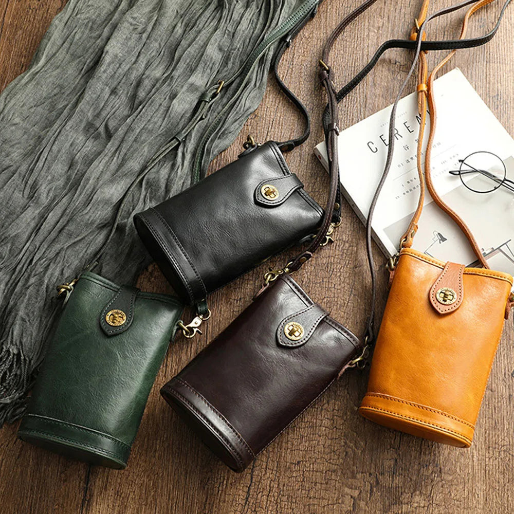 Women’s Genuine Leather Small Crossbody Shoulder Bag