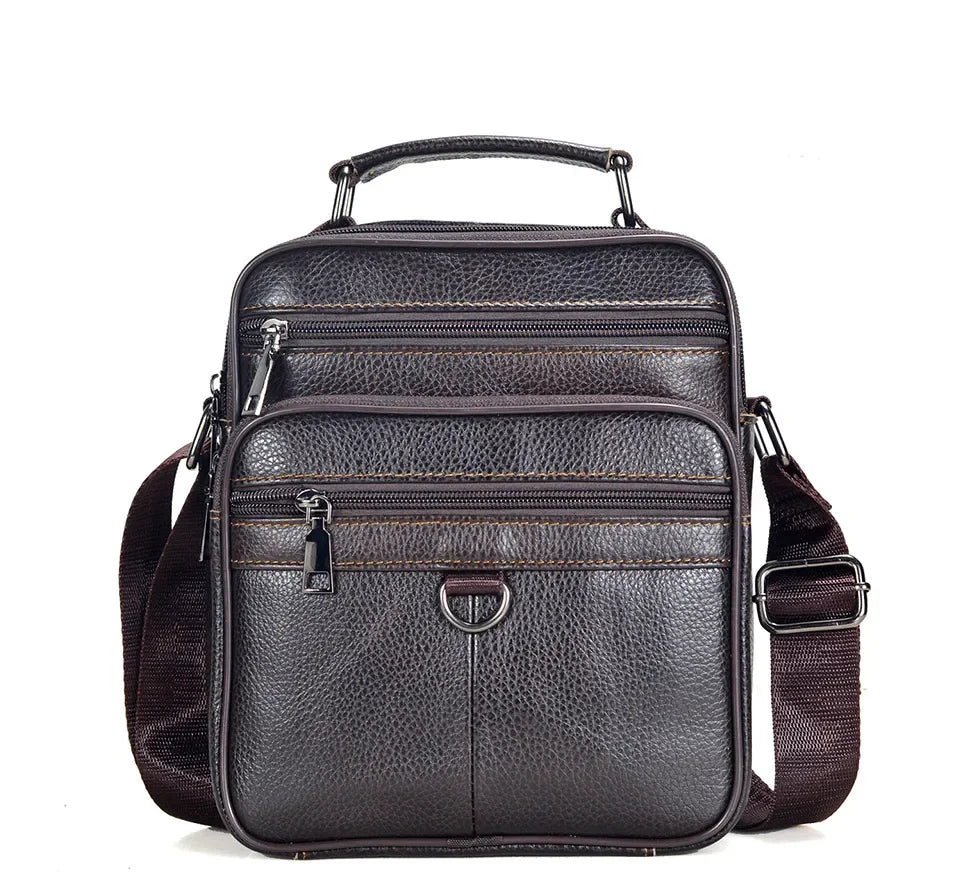 Men’s Genuine Leather Briefcase & Messenger Shoulder Bag