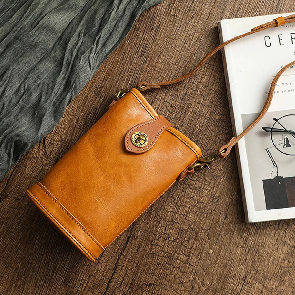 Women’s Genuine Leather Small Crossbody Shoulder Bag