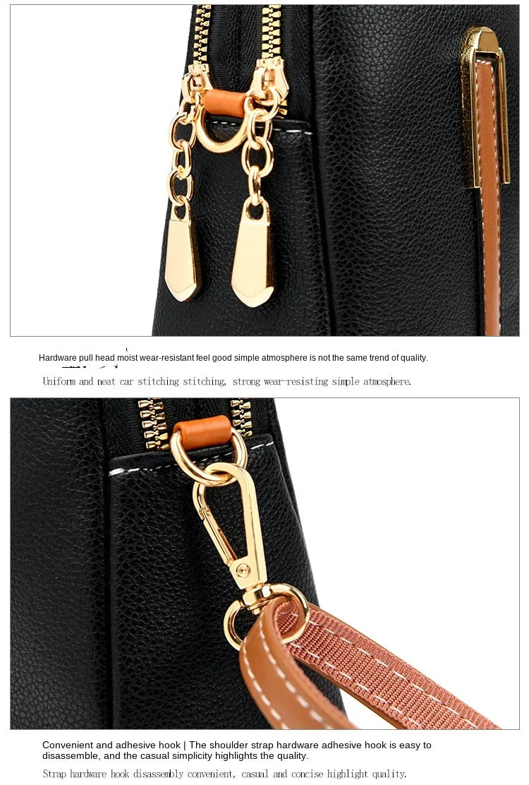 2025 Women’s Genuine Leather Luxury Handbag & Crossbody Bag
