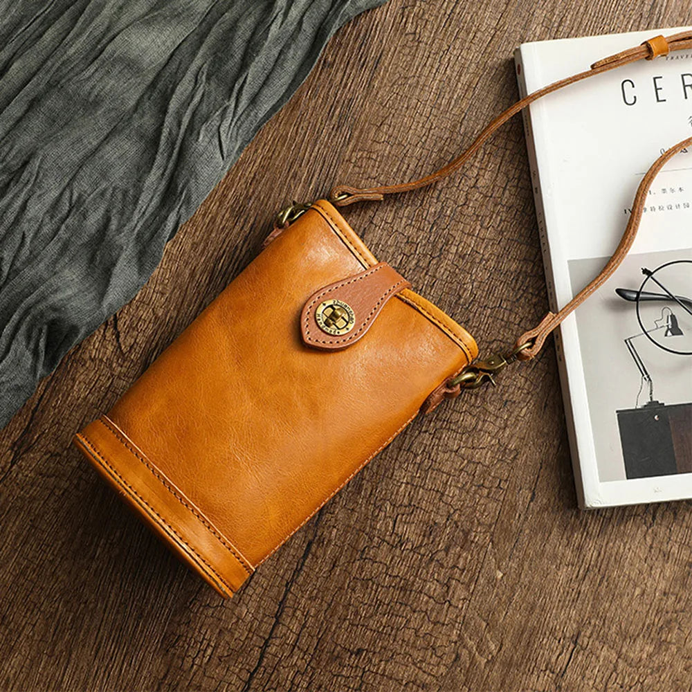 Women’s Genuine Leather Small Crossbody Shoulder Bag