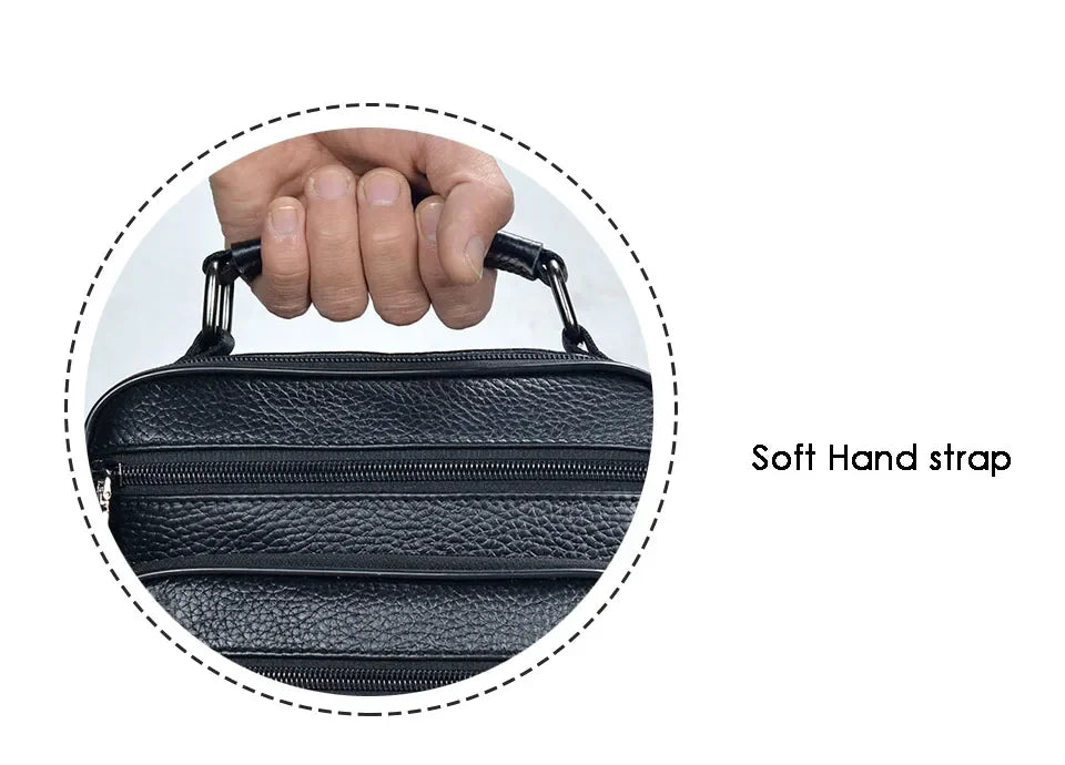 Men’s Genuine Leather Briefcase & Messenger Shoulder Bag