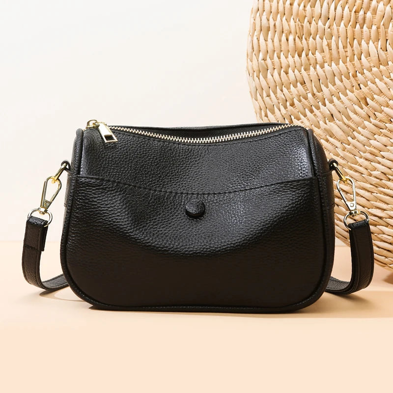 Women’s Soft Genuine Cow Leather Shoulder & Crossbody Bag