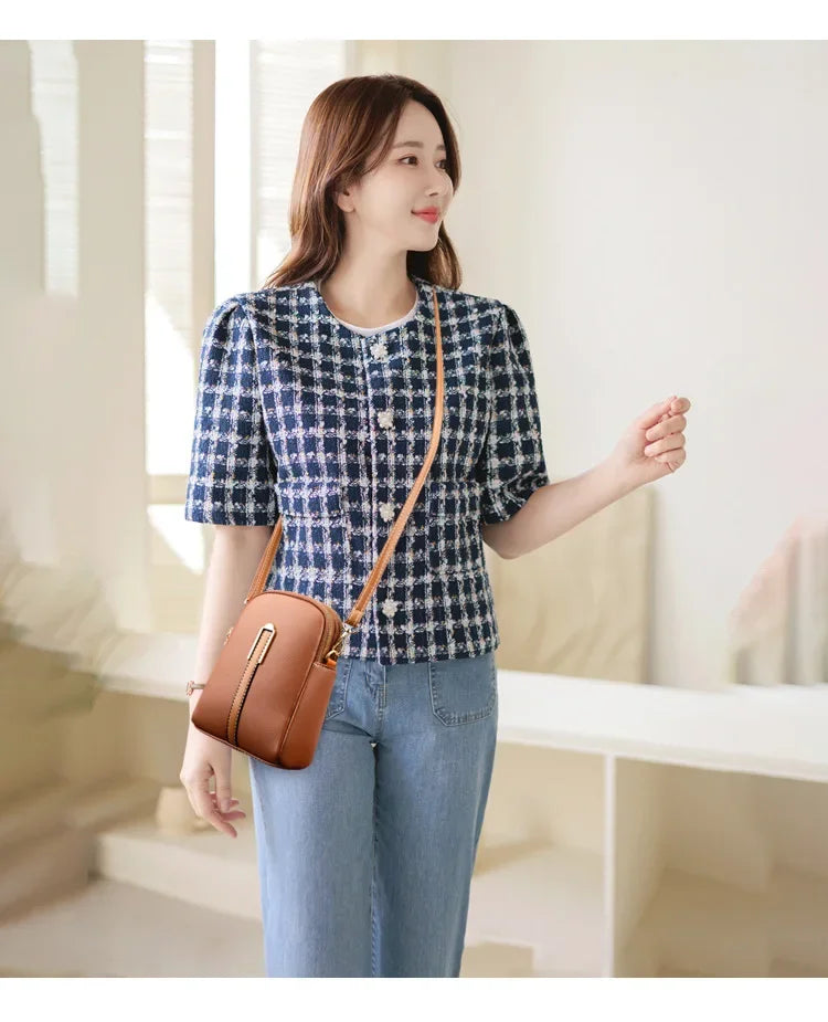 2025 Women’s Genuine Leather Luxury Handbag & Crossbody Bag