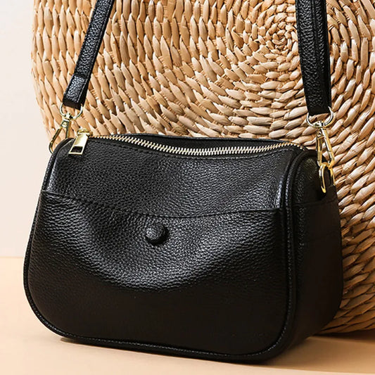 Women’s Soft Genuine Cow Leather Shoulder & Crossbody Bag