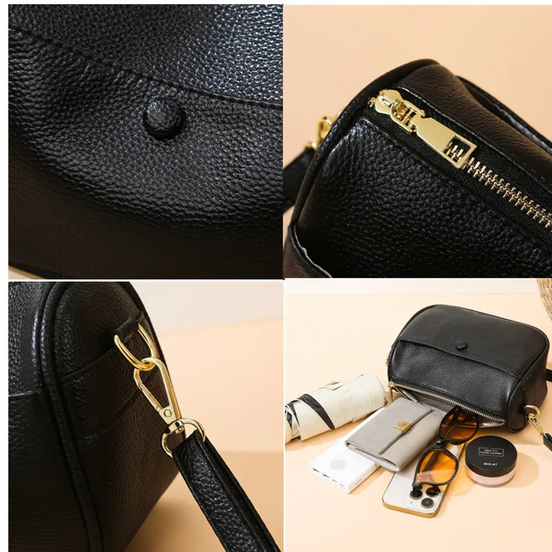 Women’s Soft Genuine Cow Leather Shoulder & Crossbody Bag