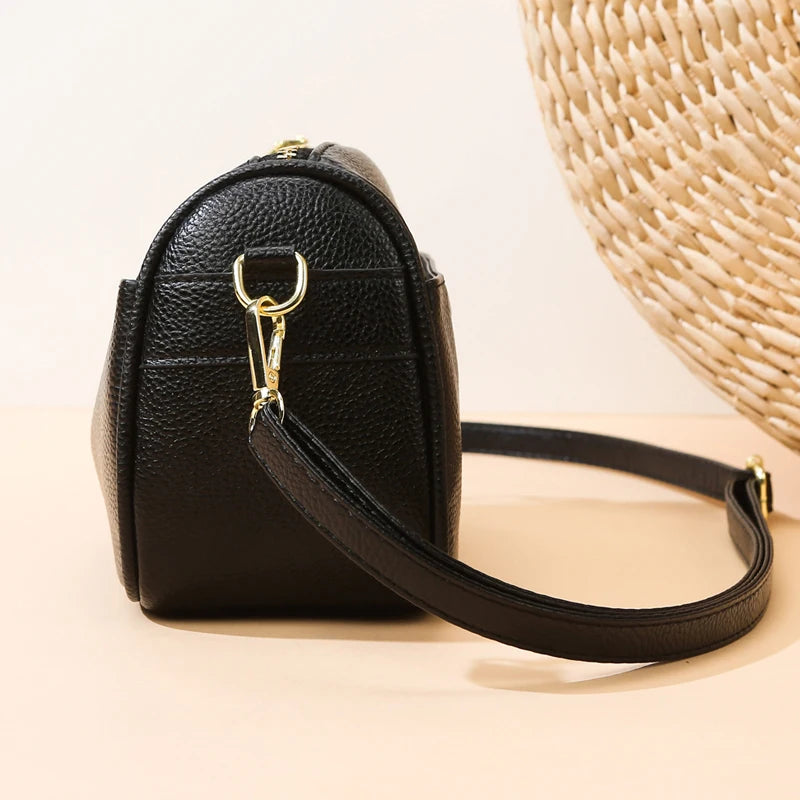 Women’s Soft Genuine Cow Leather Shoulder & Crossbody Bag