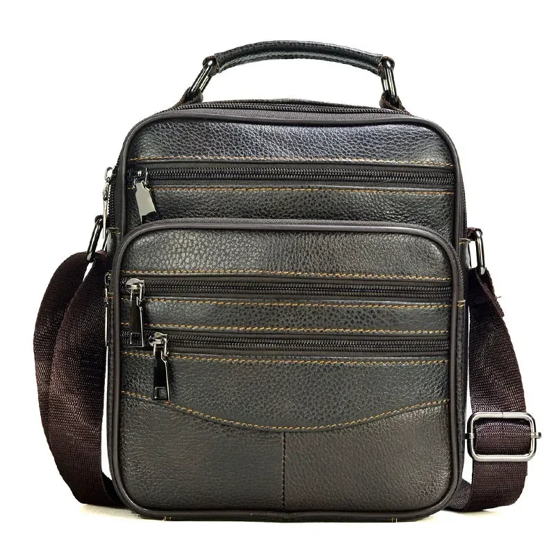 Men’s Genuine Leather Briefcase & Messenger Shoulder Bag