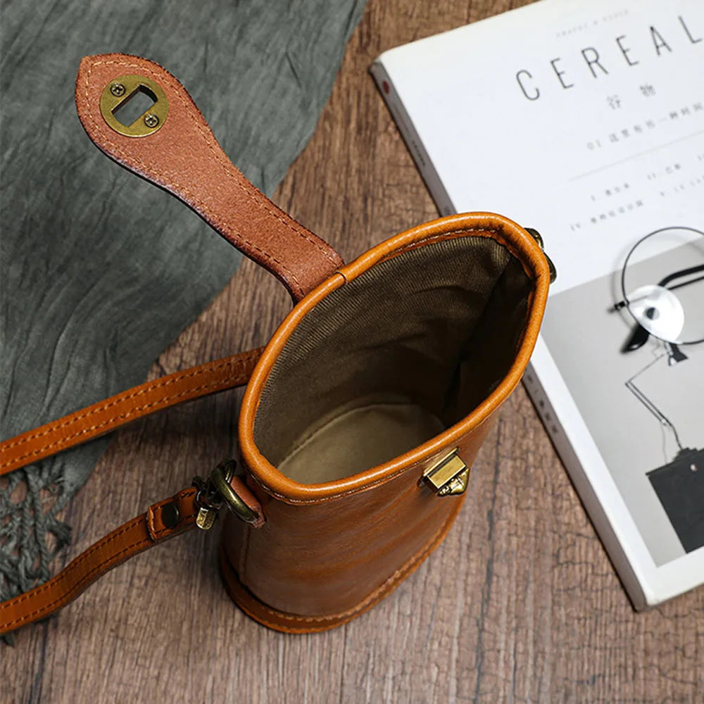 Women’s Genuine Leather Small Crossbody Shoulder Bag