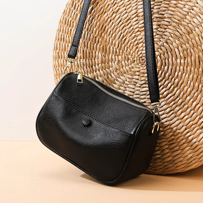 Women’s Soft Genuine Cow Leather Shoulder & Crossbody Bag