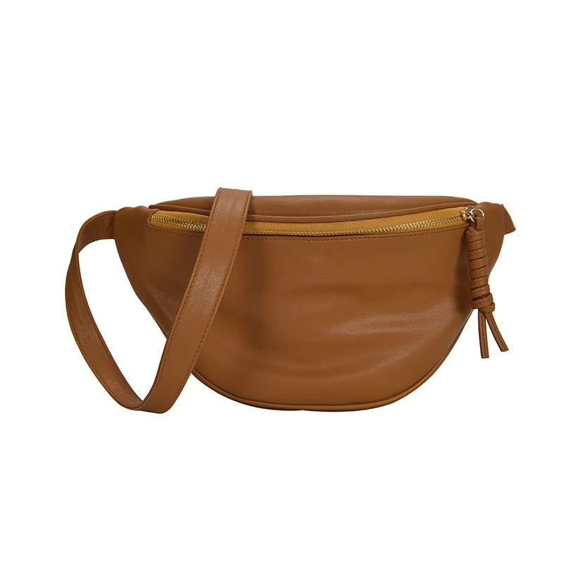 Women’s Leather Chest Pack & Fashion Waist Crossbody Bag