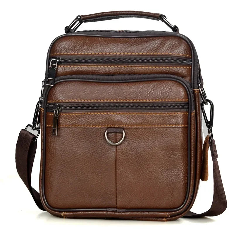 Men’s Genuine Leather Briefcase & Messenger Shoulder Bag