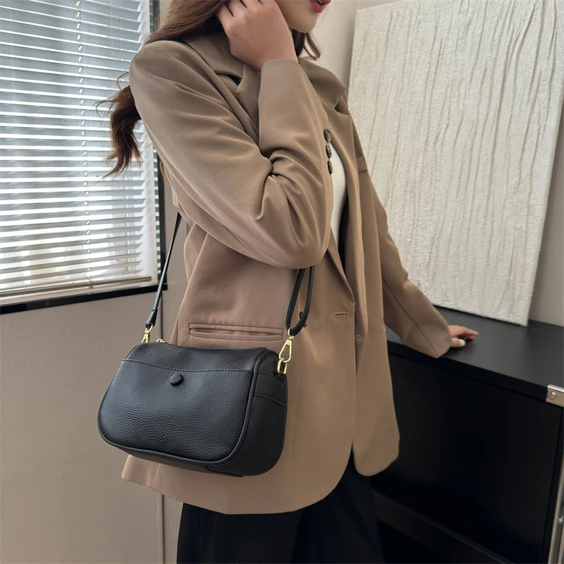Women’s Soft Genuine Cow Leather Shoulder & Crossbody Bag